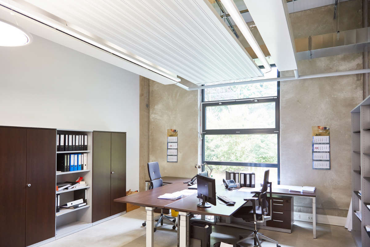 Deckenstrahlplatten von FRENGER im Büro