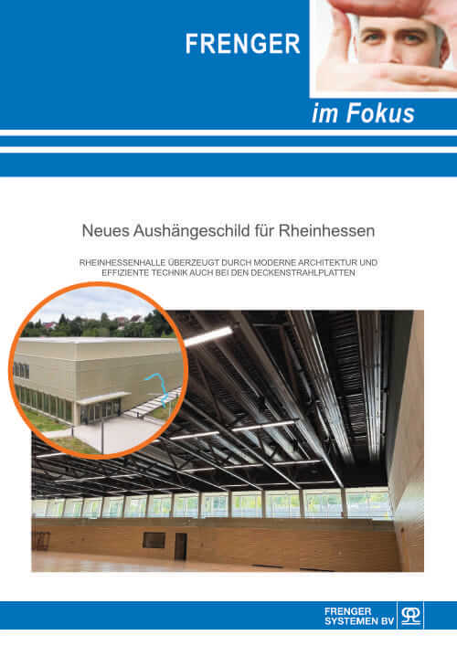 Rheinhessenhalle Monsheim - Deckenstrahlplatten