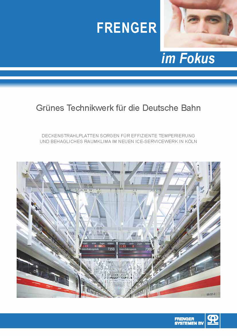 Grünes Technikwerk Deutsche Bahn - Pressemitteilung