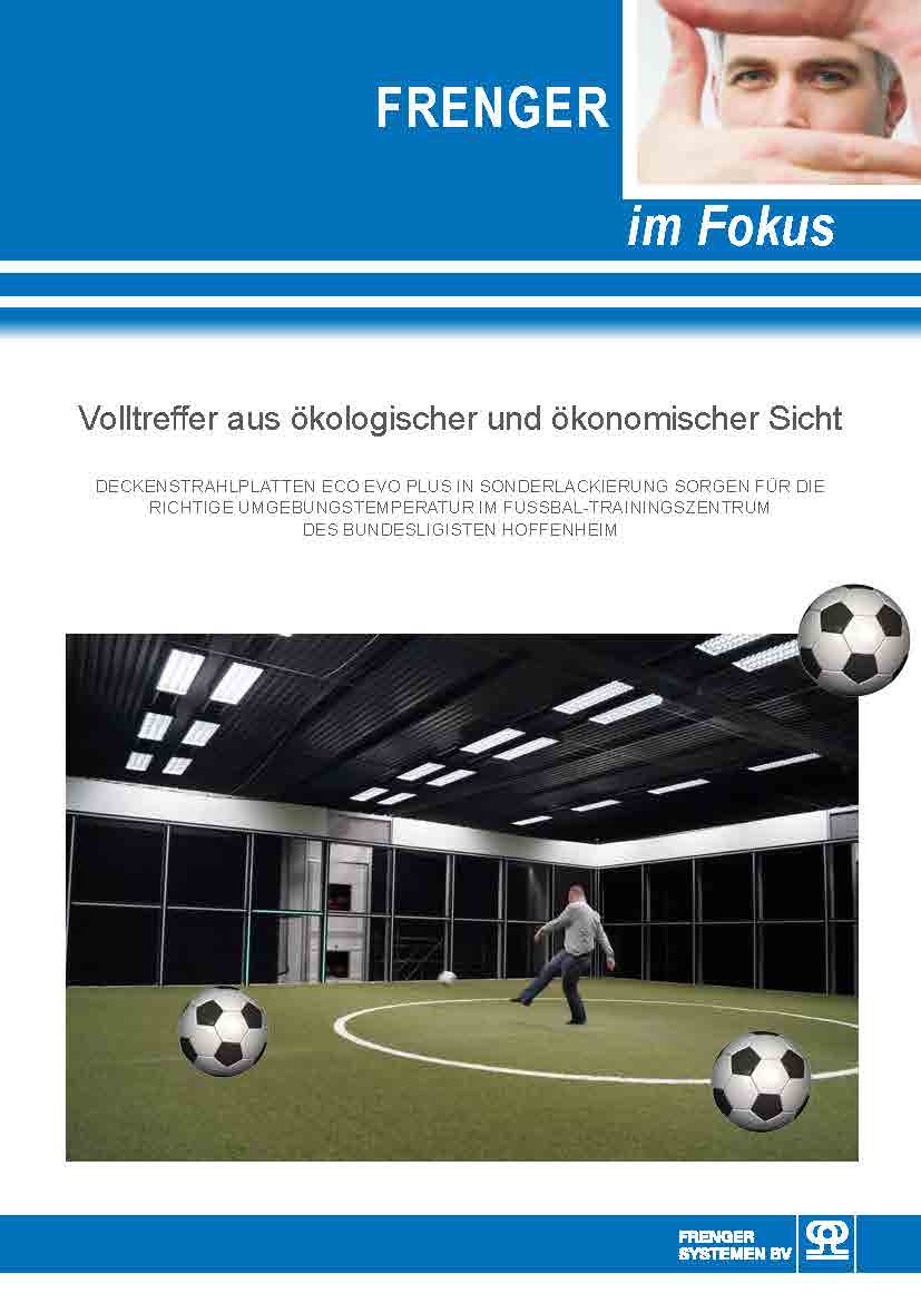 PM zu Hoffenheim Footbonaut Deckenstrahlplatten