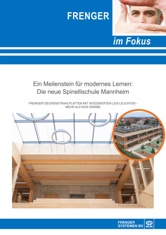 Deckenstrahlplatten in Spinelli-Grundschule