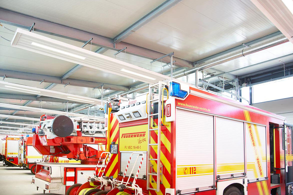 Feuerwehr Vechta - Deckenstrahlplatten Typ HB-150 ECO EVO Plus